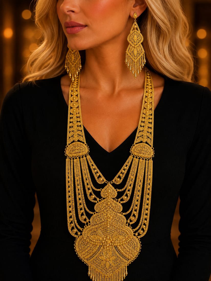 Hint Tarzı Lotus Desenli Set