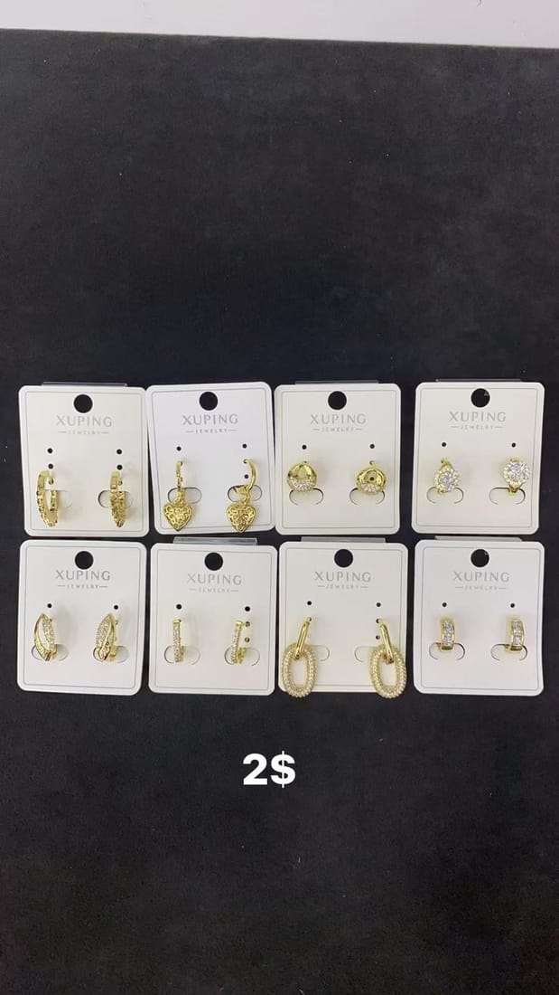 8 Çift Xuping Küpe Modelleri No. 4