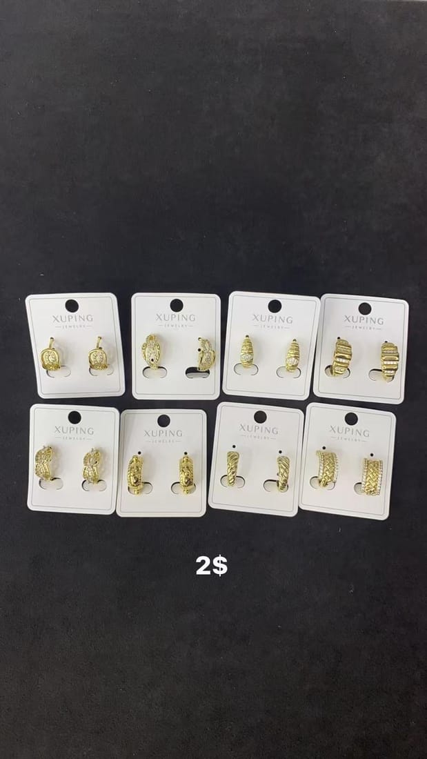 8 Çift Xuping Küpe Modelleri No. 6