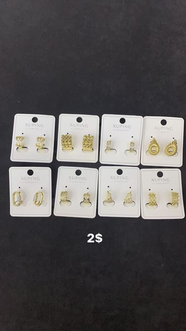 8 Çift Xuping Küpe Modelleri No. 8