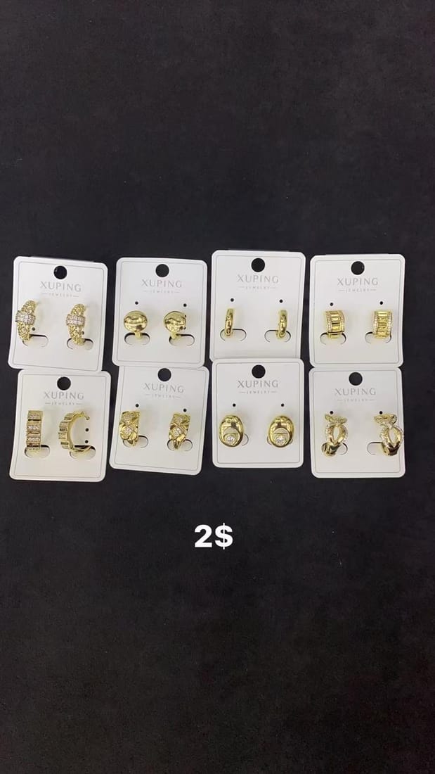 8 Çift Xuping Küpe Modelleri No. 9